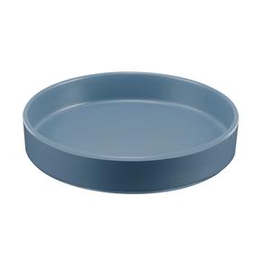 Cal-Mil 22017-8-111 8.2" Dia. x 1.5"H Stone Blue Melamine Plate - 6 Each