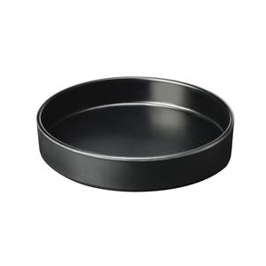 Cal-Mil 22017-8-13 Hudson 8.25" Dia. x 1.5"H Black Melamine Plate - 6 Each