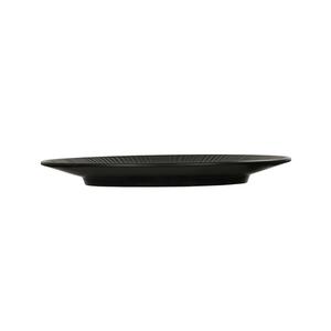 Cal-Mil 24051-11-13 Nomi 11in Dia. x 1"H Black Melamine Plate - 6 Each 