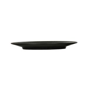 Cal-Mil 24051-7-13 Nomi 7in Dia. x 0.75"H Black Melamine Plate - 6 Each 