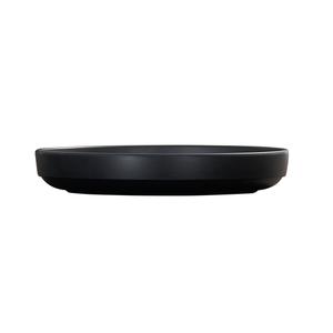 Cal-Mil 26121-8-13 Isla 8in Dia. Matte Black Melamine Plate - 6 Each 