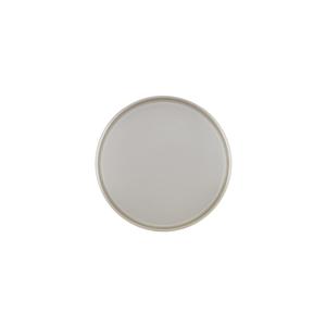 Cal-Mil 22026-6-102 6in Dia. x 1"H Ash Melamine Low Rim Plate - 6 Each 