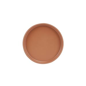 Cal-Mil 22026-6-109 Hudson 6"Dia. x 1"H Terracotta Melamine Low Rim Plate-6 Each 