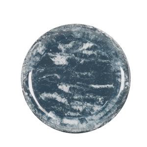 Cal-Mil 22351-10-119 Reactive 10in Dia. Glossy Blue Melamine Coupe Plate - 6 Each 