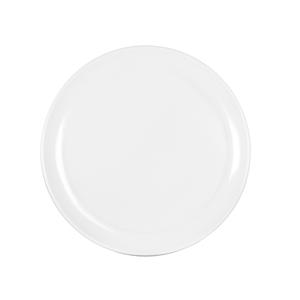 Cal-Mil 22351-10-15 Blanca 10in Dia. Glossy White Melamine Coupe Plate - 6 Each 