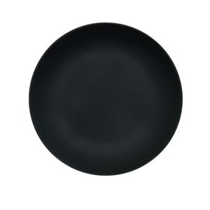 Cal-Mil 22390-11-13 Classic 11in Dia. Matte Black Melamine Coupe Plate - 6 Each 