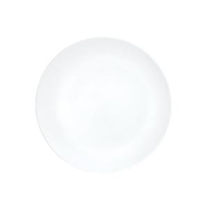Cal-Mil 22445-11-15 11in Dia. x 0.75"H Matte White Melamine Coupe Shallow Plate 