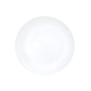 Cal-Mil 22445-7-15 7in Dia. x 0.75"H Matte White Melamine Coupe Shallow Plate 