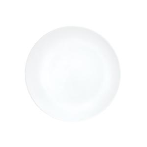 Cal-Mil 22445-9-15 9in Dia. x 0.75"H Matte White Melamine Coupe Shallow Plate 