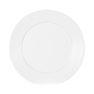 Cal-Mil 22446-11-15 Classic 11in Dia. x 0.75"H White Melamine Rimmed Plate 