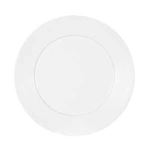 Cal-Mil 22446-7-15 Classic 7in Dia. x 0.75"H White Melamine Rimmed Plate 
