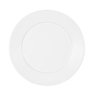 Cal-Mil 22446-9-15 Classic 9in Dia. x 0.75"H White Melamine Rimmed Plate 