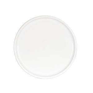 Cal-Mil 24011-11-15 11"Dia. x 1"H Glossy White Melamine Rolled Rim Plate- 6 Each 