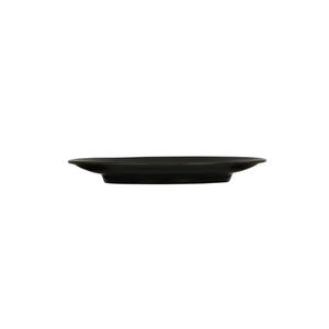 Cal-Mil 24031-11-13 11in Dia. x 1"H Black Melamine Hand Thrown Plate - 6 Each 
