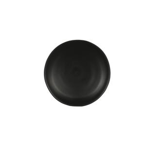 Cal-Mil 24031-7-13 7in Dia. x 0.8"H Black Melamine Hand Thrown Plate - 6 Each 