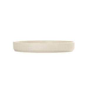 Cal-Mil 26107-10-103 Arista 10in Dia. Matte Ivory Melamine Raised Rim Plate 