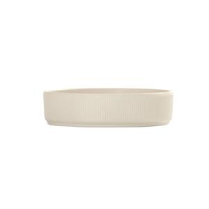 Cal-Mil 26107-6-103 Arista 6in Dia. Matte Ivory Melamine Raised Rim Plate 