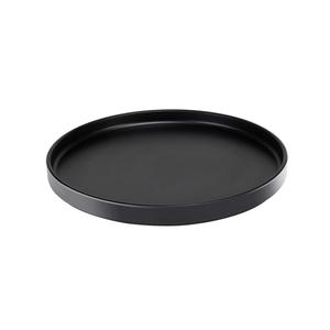 Cal-Mil 22026-10-13 Hudson 10.25in Dia. x 1"H Black Low Rim Plate - 6 Each 