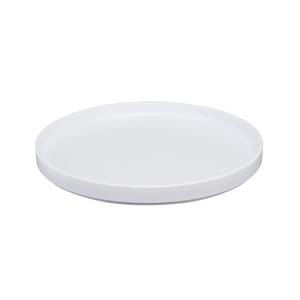 Cal-Mil 22026-10-15 Hudson 10.25in Dia. x 1"H White Low Rim Plate - 6 Each 