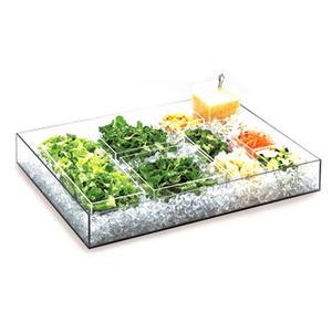 Cal-Mil 1399-12 Cater Choice 16inx 24in Clear Plastic Rectangular Tray Housing 