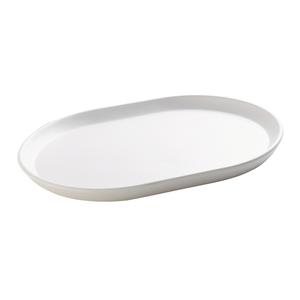 Cal-Mil 22018-15 Hudson 14" x 11.25" White Melamine Platter - 6 Each