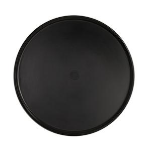 Cal-Mil 22026-16-13 Hudson 16" Dia. x 1"H Black Melamine Low Rim Platter- 6 Each