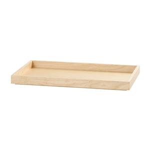 Cal-Mil 23106-12201-93 Logan 12in x 20in x 1.5in Natural Wood Serving Tray 