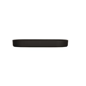 Cal-Mil 24003-136-13 Hudson 13" x 6" x 1.5"H Black Melamine Platter - 3 Each