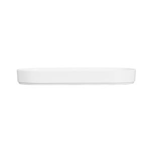 Cal-Mil 24003-136-15 Hudson 13" x 6" x 1.5"H White Melamine Platter - 3 Each