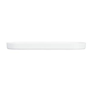 Cal-Mil 24003-208-15 Hudson 20" x 8" x 1.5"H White Melamine Platter - 3 Each