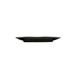 Cal-Mil 24058-1411-13 14"x 11" x 1.5"H Black Melamine Hand Thrown Platter - 6 Each