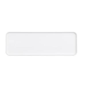 Cal-Mil 24106-618-15 Sophie 6"x 18" x 1.75"H Matte White Melamine Platter- 6 Each