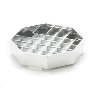 Cal-Mil 308-4-49 Classic 4in x 4in Chrome Octagon Drip Tray - 1dz 
