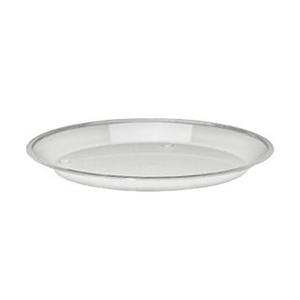 Cal-Mil 315-15-13 Turn N Serve® 15in Dia. x 1"H Black Acrylic Shallow Tray 