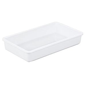 Cal-Mil 3470-15W 12in x 7in x 2"H White Melamine Serving Tray - 6 Each 
