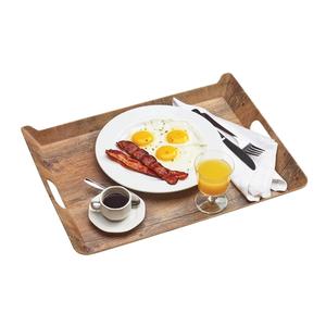 Cal-Mil 3563-47M 20inx 15.5in x 2"H Hickory Melamine Room Service Tray - 6 Each 