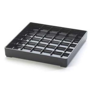 Cal-Mil 681-6-13 Classic 6in x 6in Black Square Drip Tray - 1dz 