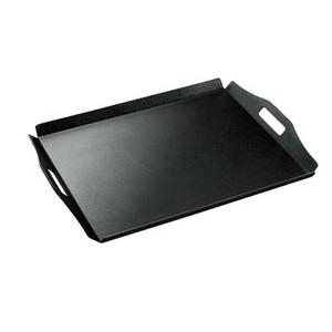 Cal-Mil 930-1-13 22.5inx 17in x 1"H Black Plastic Low Profile Room Service Tray 