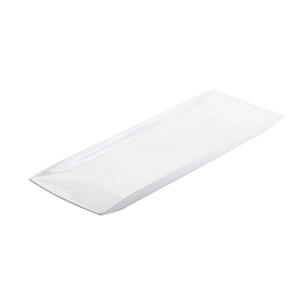 Cal-Mil PP152 23" x 7" x 1"H Bright White Porcelain Platter - 3 Each
