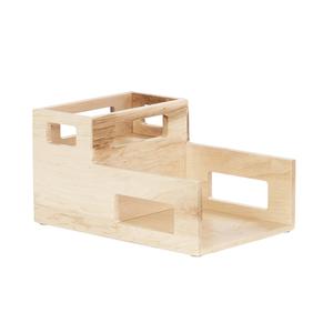Cal-Mil 22068-71 Blonde 10.25" x 15" 2-Compartment Plate & Napkin Holder