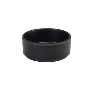 Cal-Mil 22027-13 Hudson 4" Dia. x 1.5" Black Melamine Ramekin - 6 Each