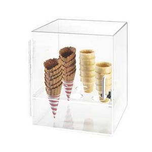 Cal-Mil 386 Classic 12in x 12in Clear Acrylic Ice Cream Holder with Handle 