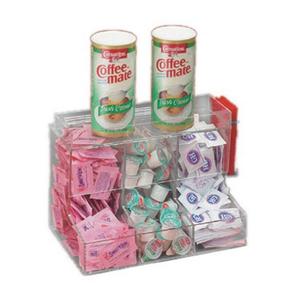 Cal-Mil 786 Classic 12in x 8in Clear Plastic Coffee Condiment Center 
