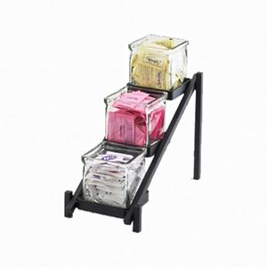 Cal-Mil 1149-13 6.25in x 13.25in Black 3-Tier Condiment Organizer 