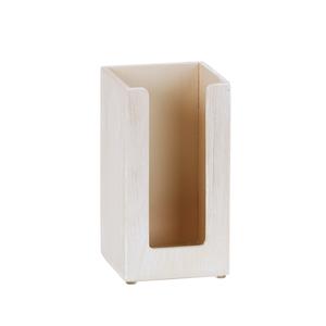 Cal-Mil 22430-113 Newport 5in x 5in x 9"H White-Washed Pine Cups/Lids Organizer 