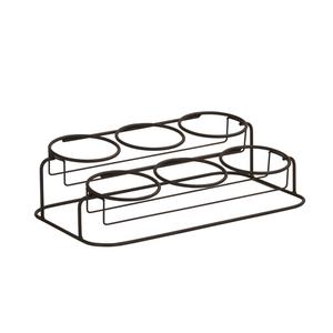 Cal-Mil 22601-32-13 Madison 19" x 11" x 5.25"H Black Condiment Organizer