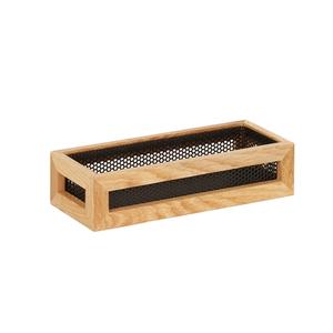 Cal-Mil 22902-3-115 Camden 12.75in x 5in x 4.5"H Black Condiment Organizer 