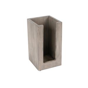 Cal-Mil 298-110 Aspen 4.5in x 4.5in X 8.5"H Gray Pine Wood Cup & Lid Organizer 