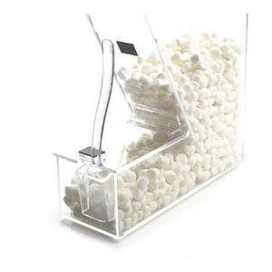Cal-Mil 373-H Classic 4" x 11" x 11"H Clear Plastic Topping Bin - 2 Each