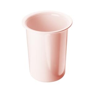 Cal-Mil 1017-108 4.5in Dia. x 5.5"H Blush Melamine Flatware Holder 